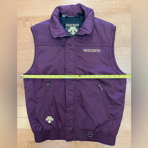 Vintage Descente 90’s Men’s Vest Size M Purple Gold - Picture 8 of 8